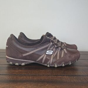 Sketchers Size 6.5 Brown 21140 Dream Come True Casual Womens Slip On Shoe